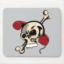tapis de souris de crâne