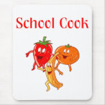 Tapis de souris de cuisinier d'école