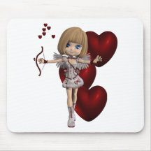 Tapis de souris de cupidon
