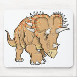 Tapis de souris de dinosaure de Triceratops
