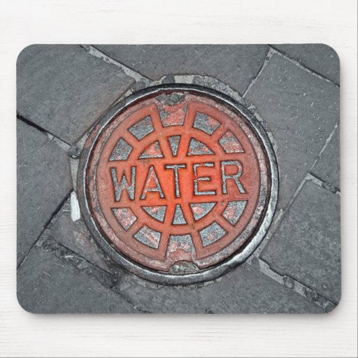 Tapis de souris de drain de l'eau
