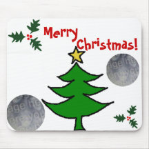 Tapis de souris de Joyeux Noël de Personalizable !