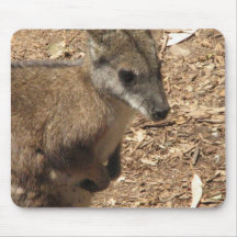 Tapis de souris de kangourou de bébé