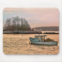 Tapis de souris de matin de cinq îles