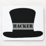Tapis de souris de pirate informatique de chapeau 