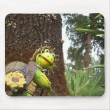 Tapis de souris de tortue de guide touristique