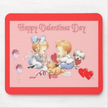 tapis de souris de valentine