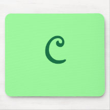 Tapis de souris décoré d'un monogramme (c)