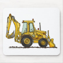 Tapis de souris défonceur de construction de charg
