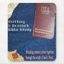 Tapis de souris d'étude de bible de Knit et de cro
