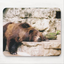 tapis de souris d'ours de zoo