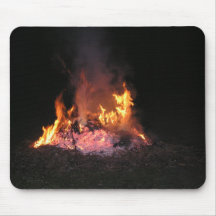 Tapis de souris du feu de camp