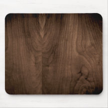 Tapis de souris en bois d'acajou profond de grain