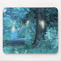 Tapis de souris féerique magique de vol de nuit