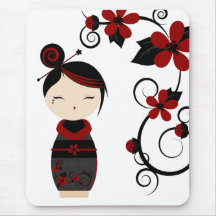 Tapis de souris gothique de Kokeshi