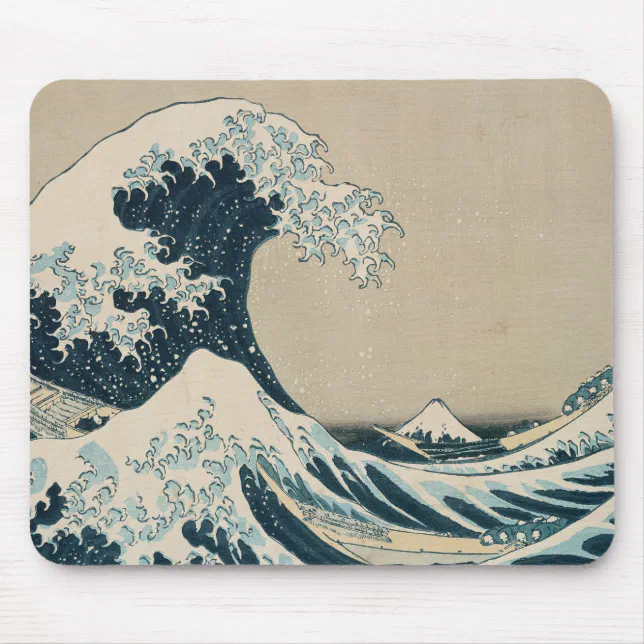 Tapis De Souris La Grande Vague Outre De Kanagawa Zazzle Fr