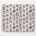 Tapis de souris mignon de motif de hibou de griffo