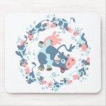 Tapis de souris mignon de vaches marines de bande  tapis de souris