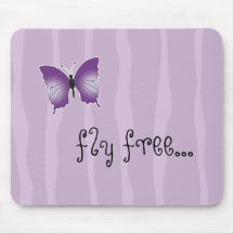 Tapis de souris pourpre de papillon
