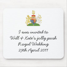 Tapis de souris royal drôle de souvenir de tablier