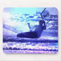 Tapis de souris surfant de cerf-volant