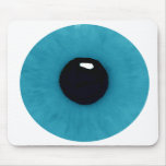 Tapis de souris turquoise de globe oculaire