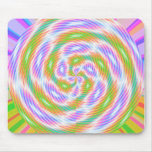 Tapis de souris voyant, coloré, tourbillonnant