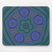 Tapis floral vert-foncé de souris tapis de souris