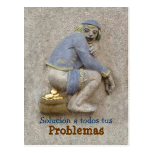 ~ Tarjeta de Caca de Oro postal/Invitación Carte Postale
