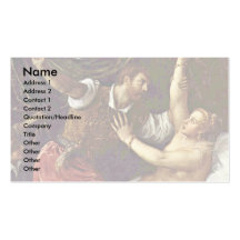 Tarquinius et Lucretia par Tizian Modèle De Carte De Visite