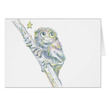 Tarsier terrible cartes de vœux
