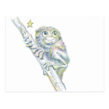 Tarsier terrible cartes postales