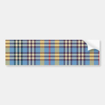 Tartan bleu, jaune, rouge et brun adhésifs pour voiture