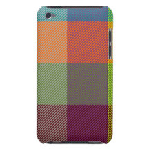 Tartan rouge, bleu, rose, pourpre, d'orange et de  coque iPod touch Case-Mate
