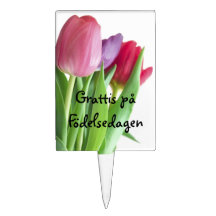 Tårtdekoration "grattis på Födelsedagen" Tårtdekorationer