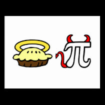 Tarte et diable pi d'ange cartes postales