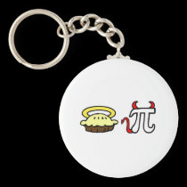 Tarte et diable pi d'ange porte-clés
