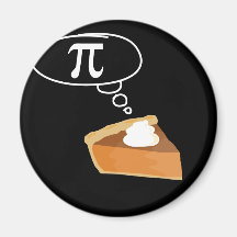 Tarte pensant à pi magnets