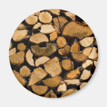 Tas de bois aimants pour réfrigérateur