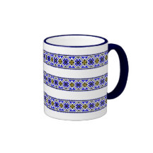Tasse 10 bleue et jaune