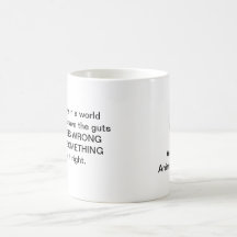 tasse 11oz - je veux vivre dans un monde