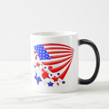 Tasse 4 juillet de drapeau américain de bannière é