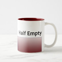 Tasse à moitié vide