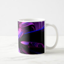 Tasse abstraite de passions fluorescentes