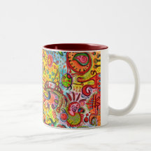 Tasse abstraite géniale