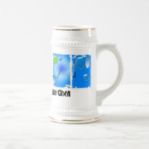 Tasse abstraite numérique de Stein de glaçon