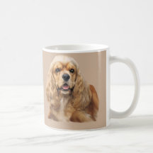 Tasse adorable de cocker juste