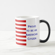 Tasse américaine de drapeau de citoyenneté