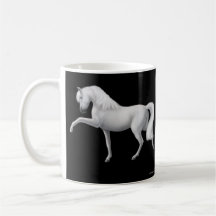 Tasse andalouse blanche de cheval