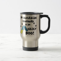 Tasse australienne de voyage de chien d'agilité de